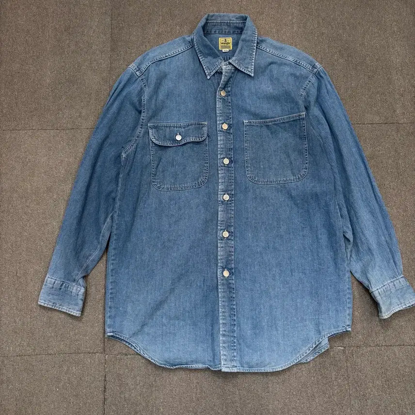 [BUNJANG] Wrangler Vintage Denim Shirt / wrangler 랭글러 빈티지 데님 셔츠  m