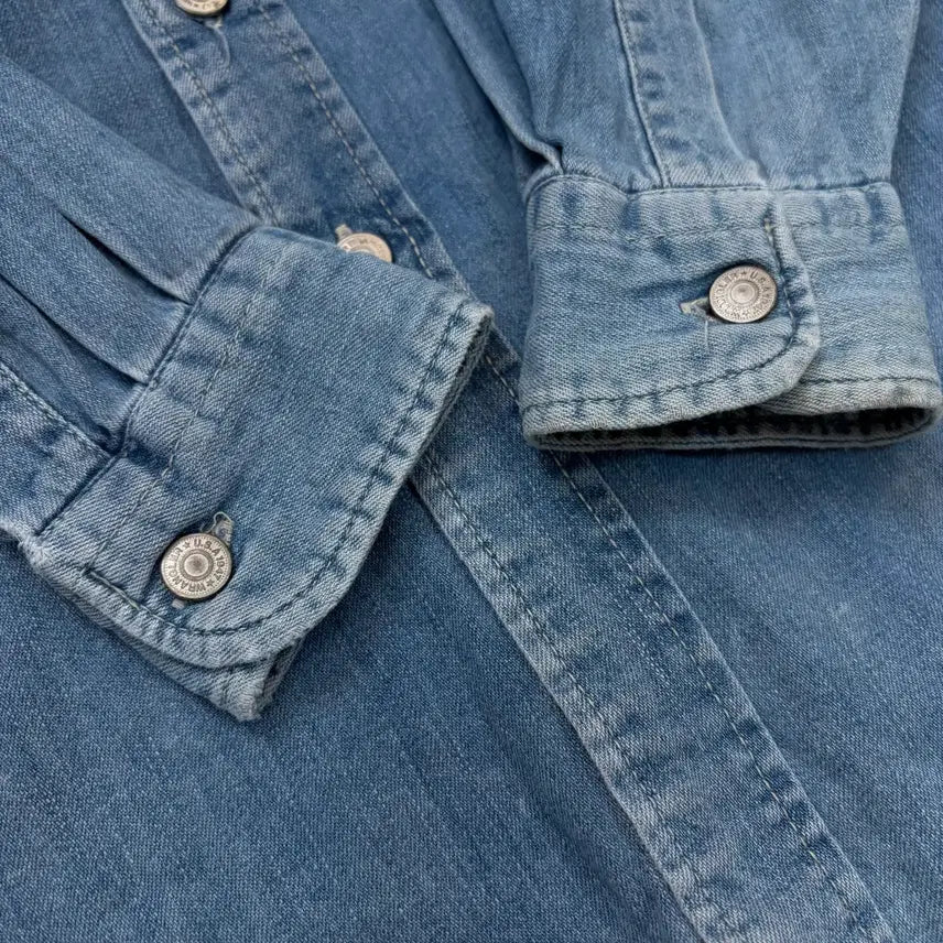 [BUNJANG] Wrangler Vintage Denim Shirt / wrangler 랭글러 빈티지 데님 셔츠  m