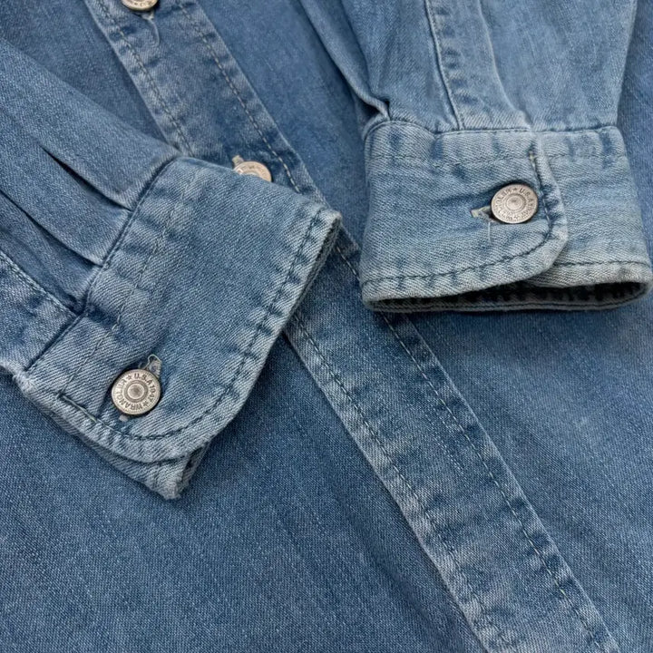 [BUNJANG] Wrangler Vintage Denim Shirt / wrangler 랭글러 빈티지 데님 셔츠  m
