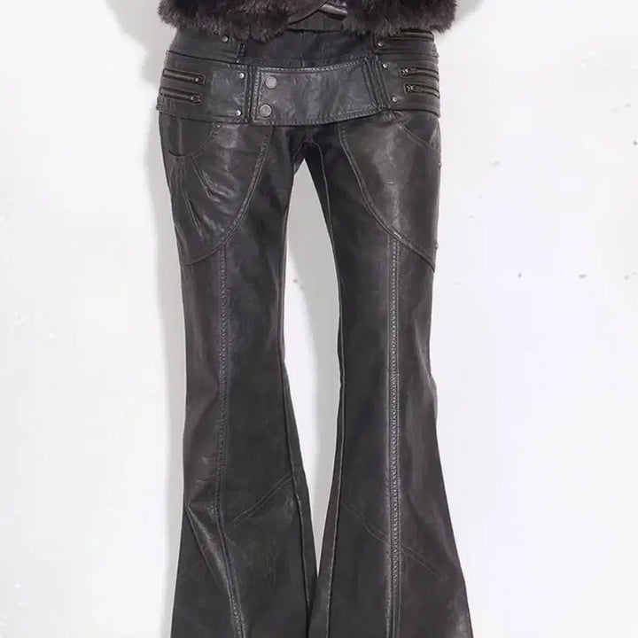 [BUNJANG] Task Mechanism Leather Pants / 테스크메커니즘 가죽바지 (타오바오)