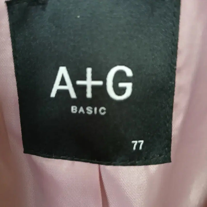 [BUNJANG] A+G BASIC Pink Check Blazer / A+G BASIC 핑크 체크 블레이저  새옷