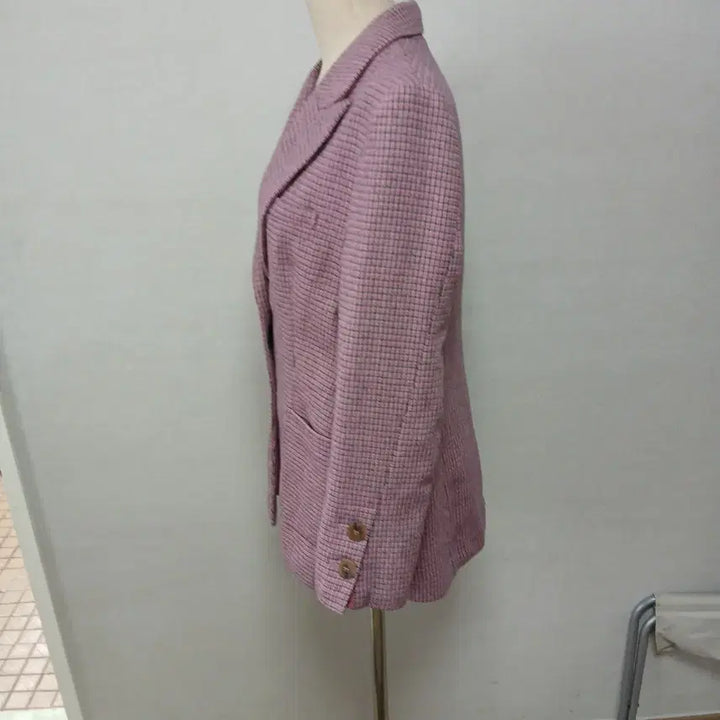 [BUNJANG] A+G BASIC Pink Check Blazer / A+G BASIC 핑크 체크 블레이저  새옷