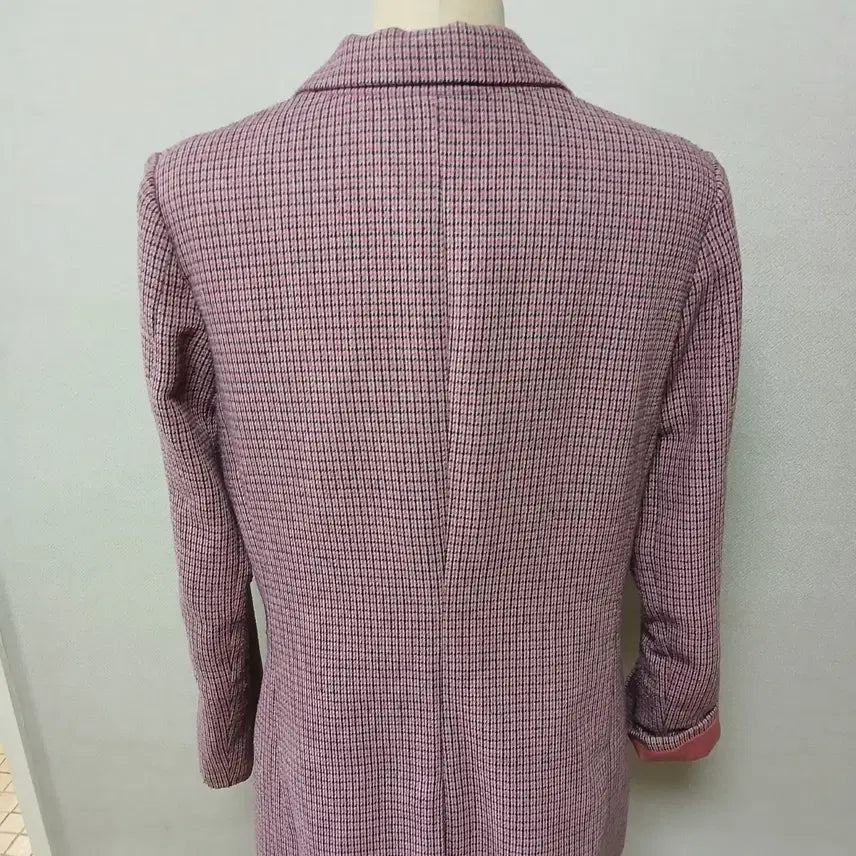 [BUNJANG] A+G BASIC Pink Check Blazer / A+G BASIC 핑크 체크 블레이저  새옷