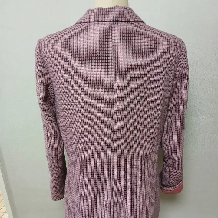 [BUNJANG] A+G BASIC Pink Check Blazer / A+G BASIC 핑크 체크 블레이저  새옷