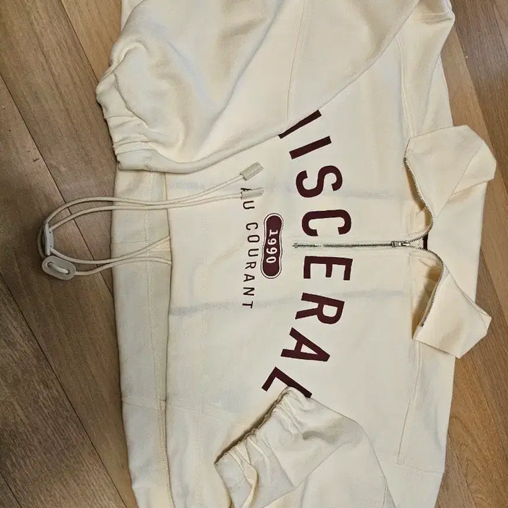 [BUNJANG] System Cream Hooded Sweatshirt / 시스템