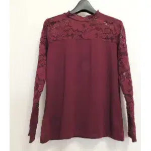 [BUNJANG] See-Through China Neck Top / 시스루 콤비 차이나넥 탑