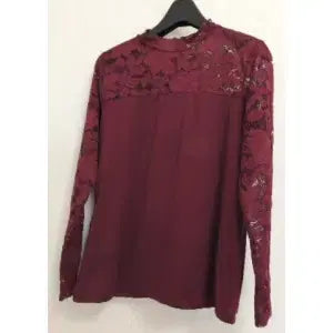 [BUNJANG] See-Through China Neck Top / 시스루 콤비 차이나넥 탑