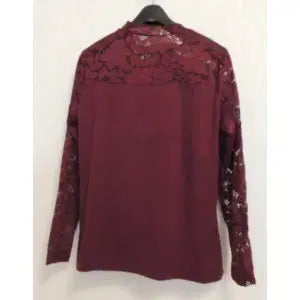 [BUNJANG] See-Through China Neck Top / 시스루 콤비 차이나넥 탑