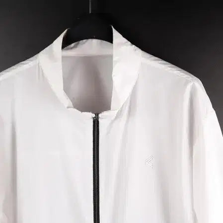 [BUNJANG] Unbranded Lightweight White Windbreaker Jacket / [L] 흰색 경량바람막이