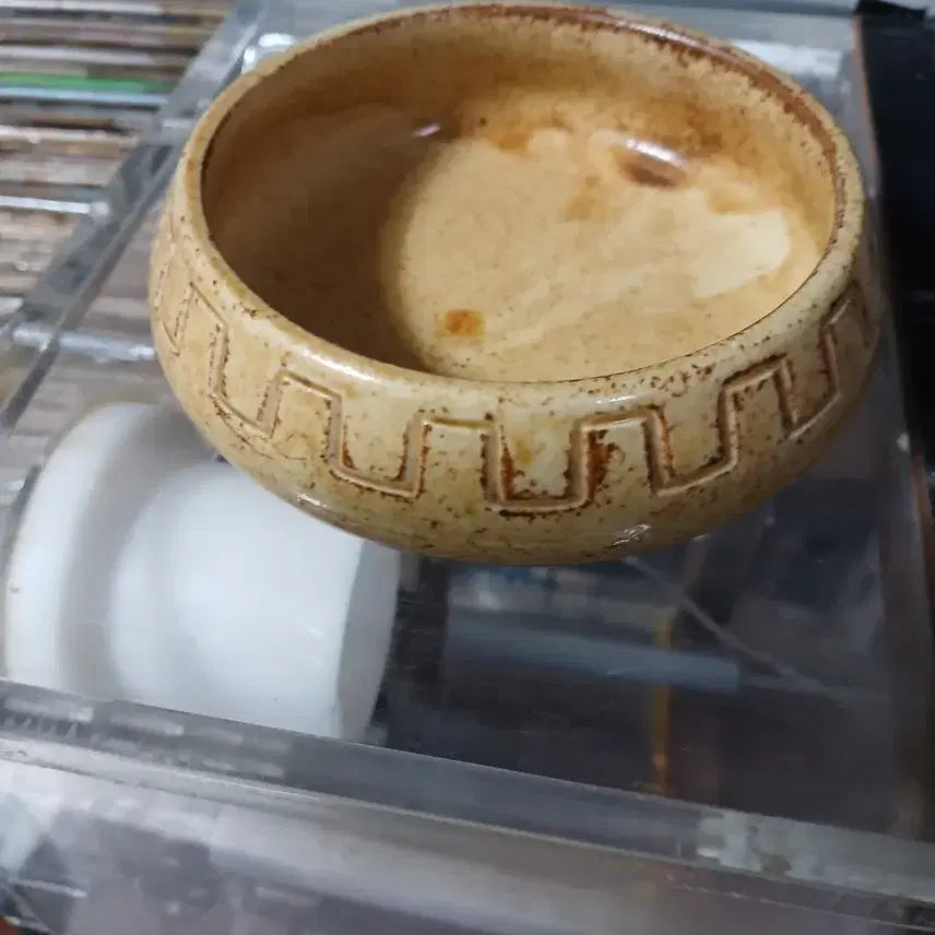 [BUNJANG] Yellow Glazed Porcelain Brush Washer (Small) / 황유도자기필세(소)