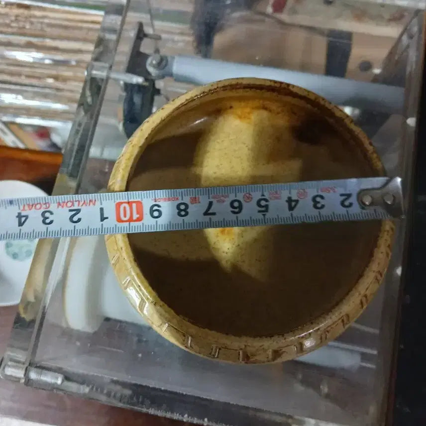 [BUNJANG] Yellow Glazed Porcelain Brush Washer (Small) / 황유도자기필세(소)