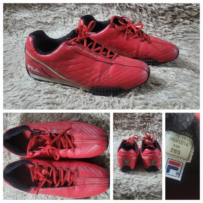 [BUNJANG] Fila Trofeo Sneakers 265 Red Vintage / 휠라 트로페오 스니커즈 265 레드 빈티지