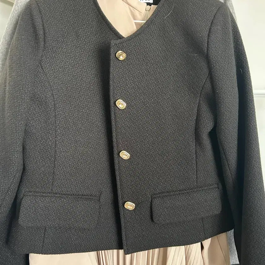 [BUNJANG] Ganesra Archetypes Black Tweed Jacket / 아키타이프 스텔라 자켓 블랙 트위드 자켓 XS(55가능)