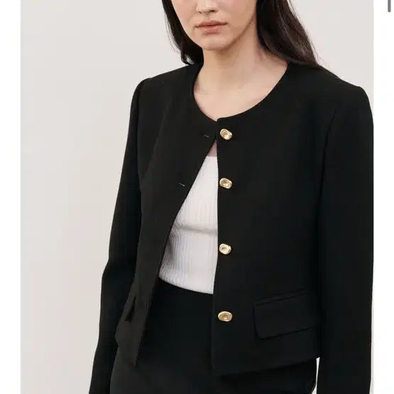 [BUNJANG] Ganesra Archetypes Black Tweed Jacket / 아키타이프 스텔라 자켓 블랙 트위드 자켓 XS(55가능)