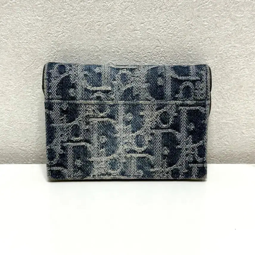 [BUNJANG] Dior Saddle Bloom Denim Card Holder / (정품/A+)디올 새들 블룸 데님 카드지갑