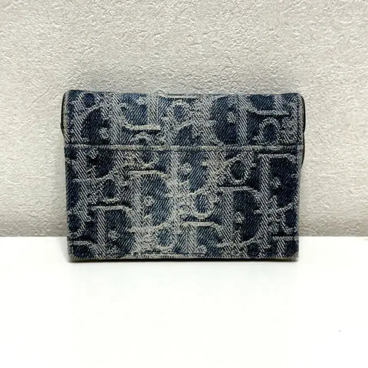 [BUNJANG] Dior Saddle Bloom Denim Card Holder / (정품/A+)디올 새들 블룸 데님 카드지갑