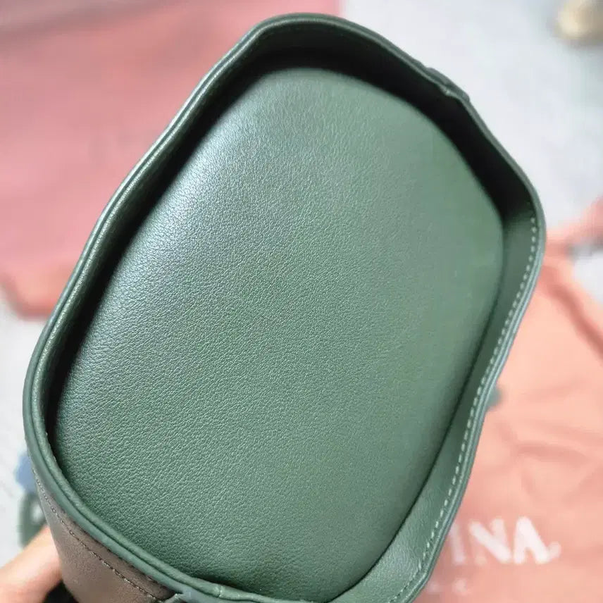 [BUNJANG] J.ESTINA Green Knit Bucket Bag Set / 무료배송 제이에스티나 그린 버킷백 니트 복조리 세트