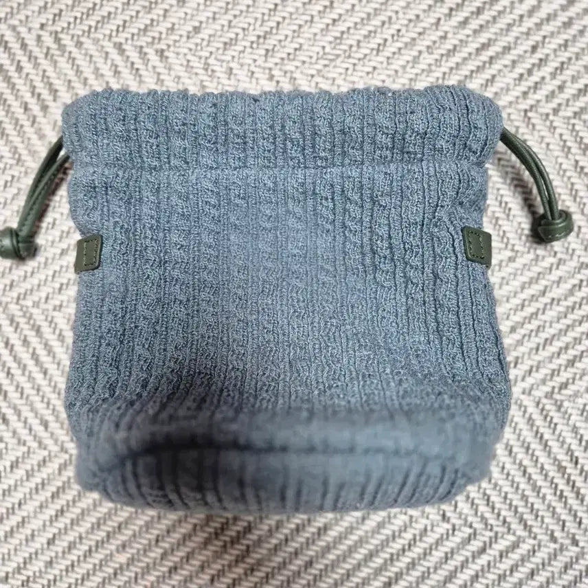 [BUNJANG] J.ESTINA Green Knit Bucket Bag Set / 무료배송 제이에스티나 그린 버킷백 니트 복조리 세트