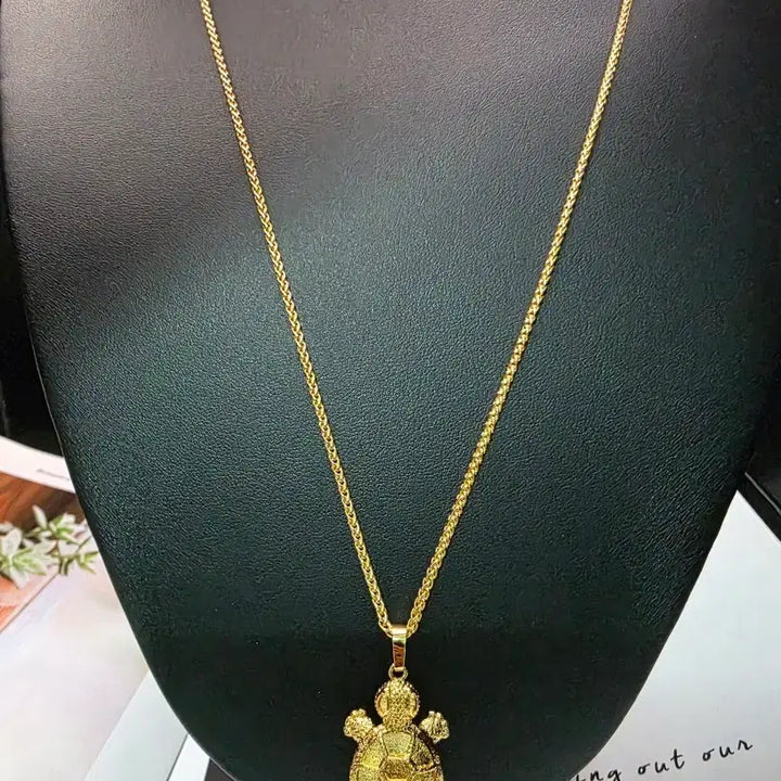 [BUNJANG] 24K Gold Plated Turtle Pendant Necklace / 24k특수골드도금 거북이 팬던트목걸이