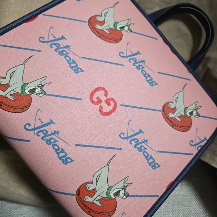 [BUNJANG] Gucci GG Jetsons Tote Bag / 구찌 GG 멀티 JETSONS 토트백 핑크 색상