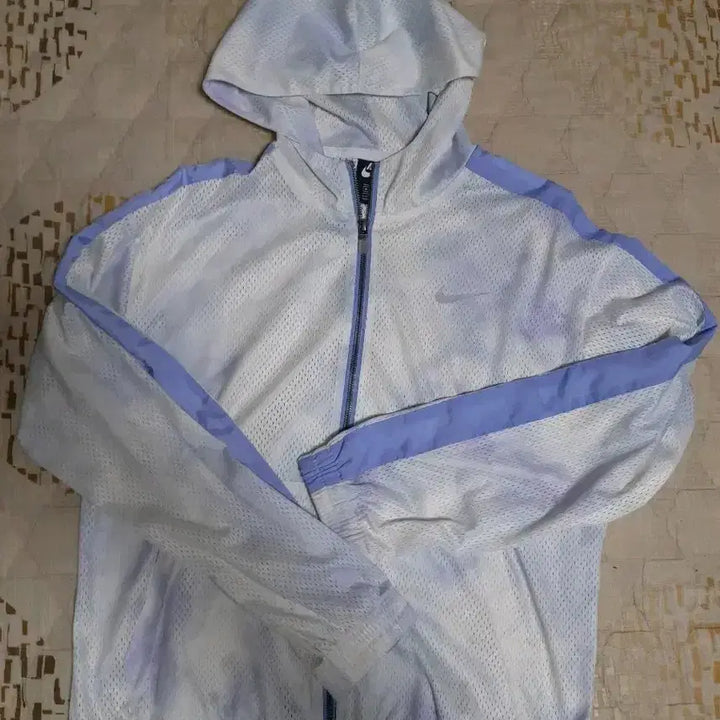 [BUNJANG] Nike White/Lavender Training Suit M / 나이키 화이트/라벤더 트레이닝복 M