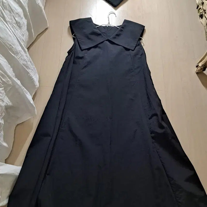 [BUNJANG] Black Sleeveless Layered Dress / 블랙롱원피스      뷔스티에      드레스     민소매원피스
