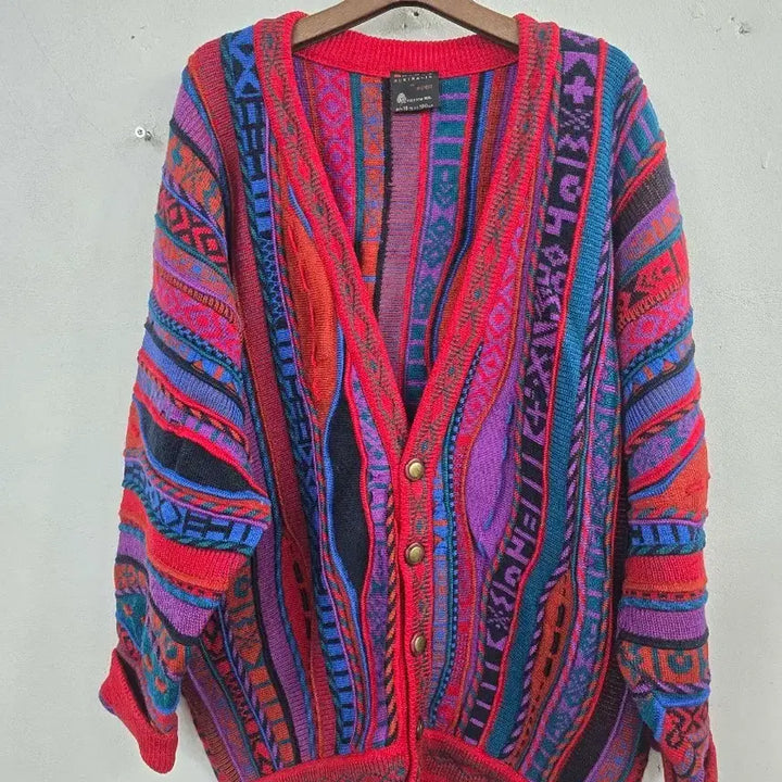 [BUNJANG] Emma Lou Australia Coogi Style Cardigan / 엠마루 오스트레일리아 쿠지 스타일 가디건