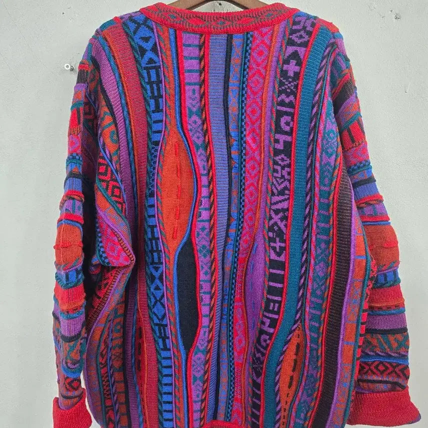 [BUNJANG] Emma Lou Australia Coogi Style Cardigan / 엠마루 오스트레일리아 쿠지 스타일 가디건