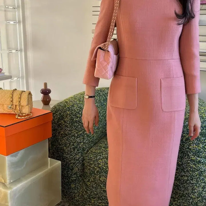 [BUNJANG] Labamba Room Panarea Tweed Dress / 라밤바룸 파나레아 트위드 원피스