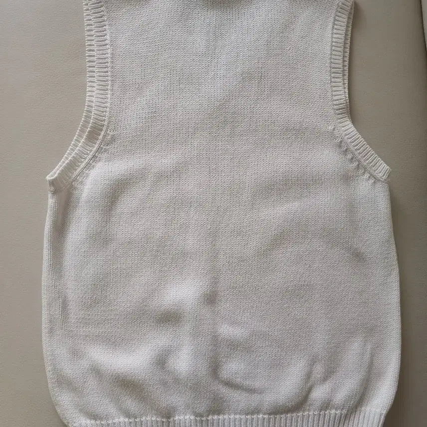 [BUNJANG] Ralph Lauren White Knit Vest / 랄프로렌 화이트니트