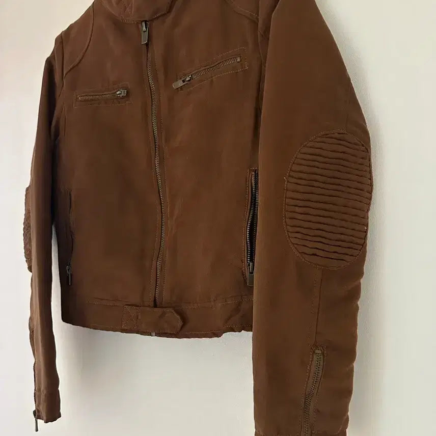 [BUNJANG] ZARA BASIC Suede Brown Jacket / ZARA BASIC 스웨이드 브라운 자켓
