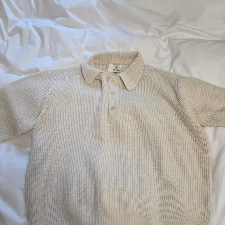 [BUNJANG] Years Ago Merino Wool Collar Knit White M / 이얼즈어고 카라 니트 화이트 M