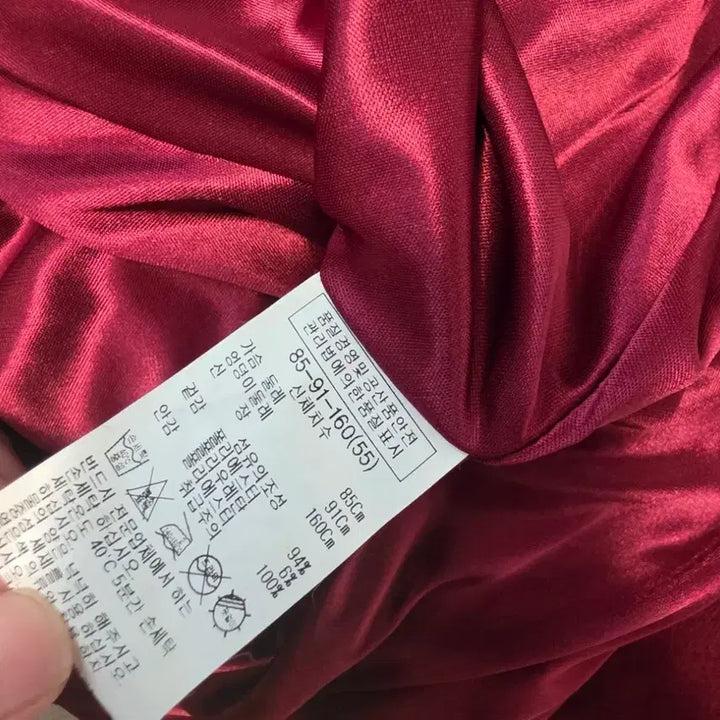 [BUNJANG] LIST Burgundy Drape Dress (Size 55) / LIST 버건디 드레이핑 원피스 55사이즈