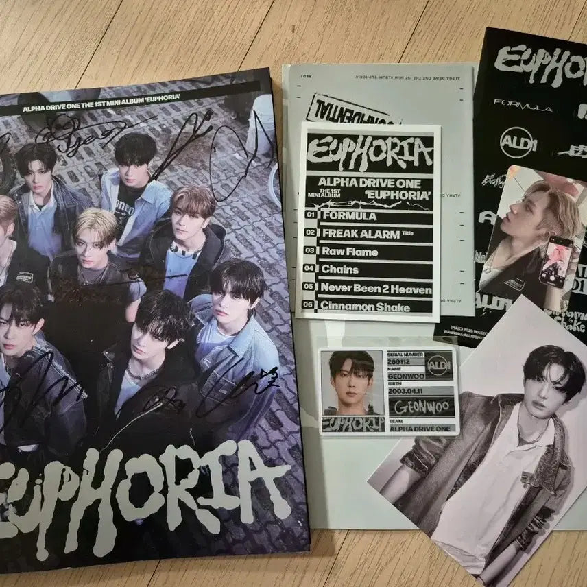 [BUNJANG] Alpha Drive One Euphoria Signed Album / 알파드라이브원 싸인앨범 무배