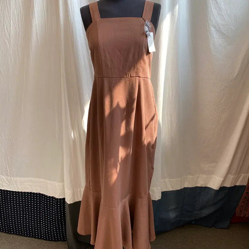 [BUNJANG] GRL Sleeveless Dress Brown M New / GRL 브라운 민소매원피스(M/새상품)