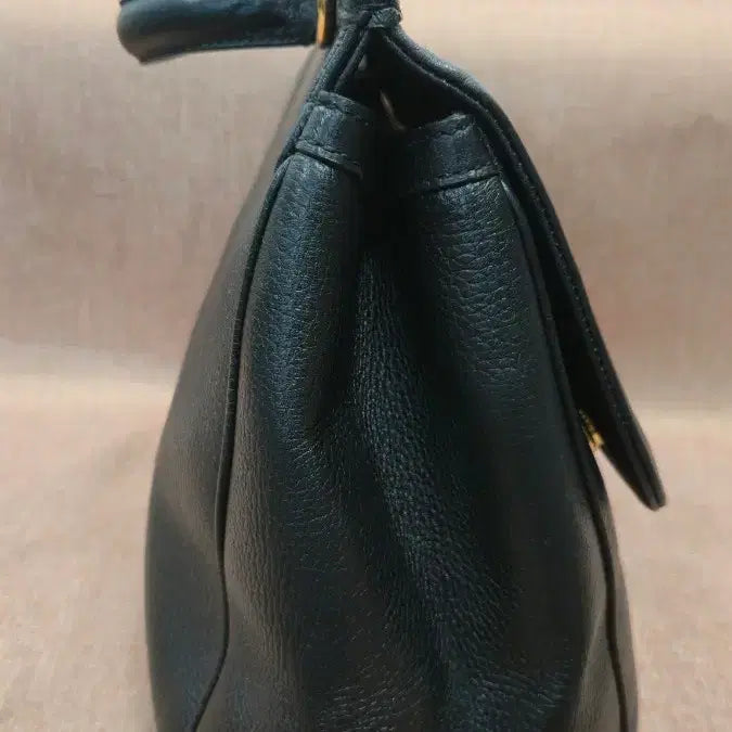 [BUNJANG] Dolce &amp; Gabbana Sicily Grain Leather Tote Bag / 돌체앤가바나 정품 시칠리 그레인 레더 토트백 (블랙/골드)