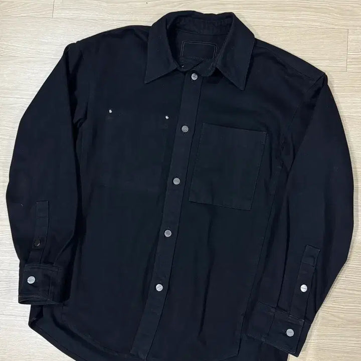 [SOLD OUT] [46] 우영미 24SS 백로고 데님 셔츠 자켓 블랙