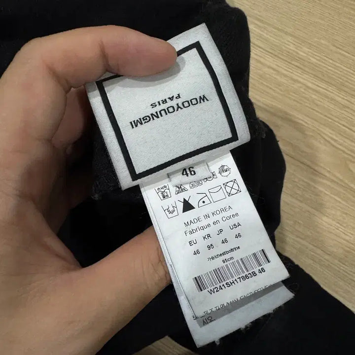 [SOLD OUT] [46] 우영미 24SS 백로고 데님 셔츠 자켓 블랙