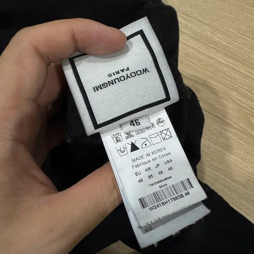[SOLD OUT] [46] 우영미 24SS 백로고 데님 셔츠 자켓 블랙