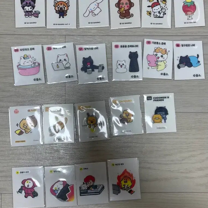 [BUNJANG] Various Tteokbokki Stickers Bundle Set / 여러가지 띠부씰