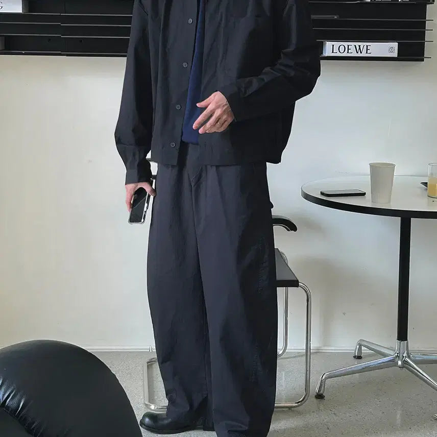 [BUNJANG] Unisex Washed Cotton Wide Banding Pants / [남여공용]워싱코튼 기본 와이드밴딩팬츠 M~XL