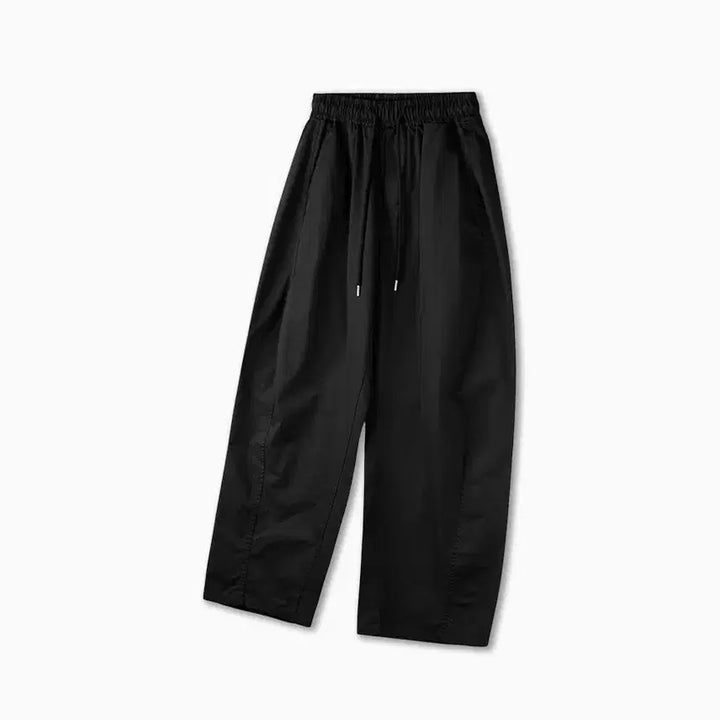 [BUNJANG] Unisex Washed Cotton Wide Banding Pants / [남여공용]워싱코튼 기본 와이드밴딩팬츠 M~XL