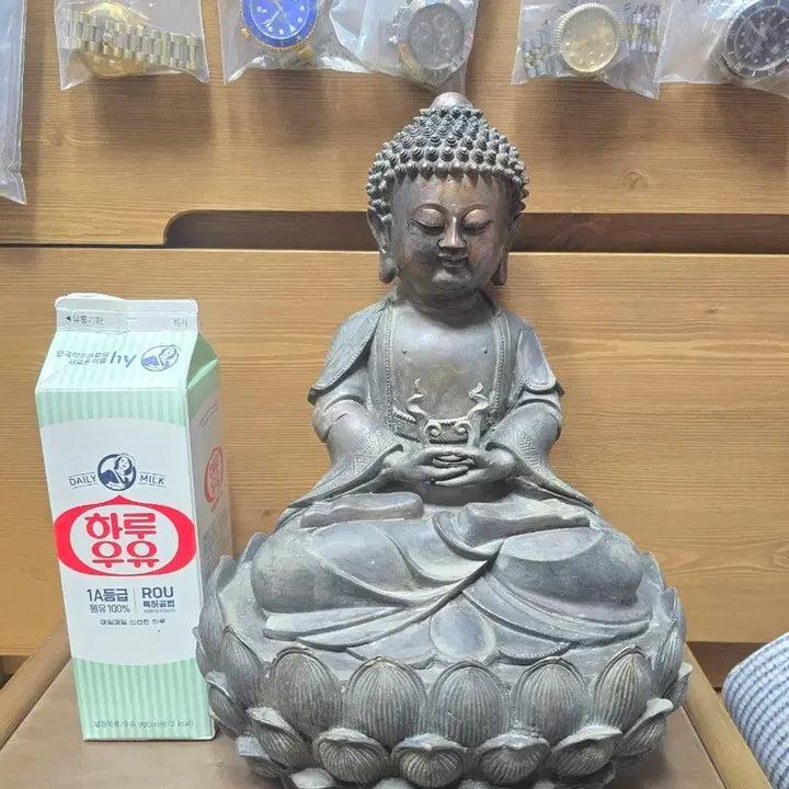 [BUNJANG] Antique Seated Buddha Statue / 골동품) 부처님 좌불상