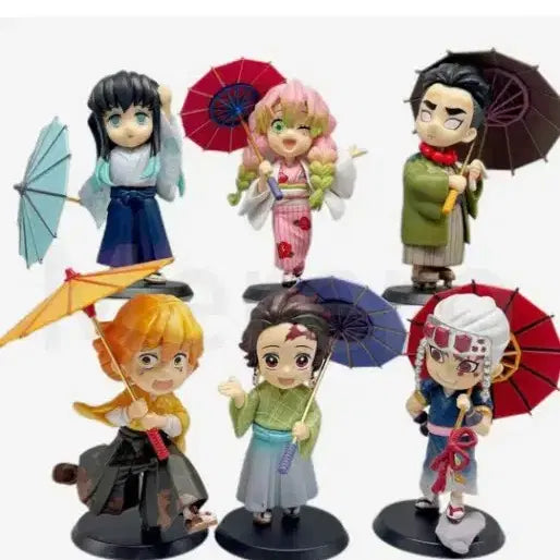 [BUNJANG] Demon Slayer Mitsuri Kanroji Chibi Figure Umbrella / 귀멸의 칼날 칸로지 미츠리 우산  귀칼  귀칼 장마 치비 피규어 비공식