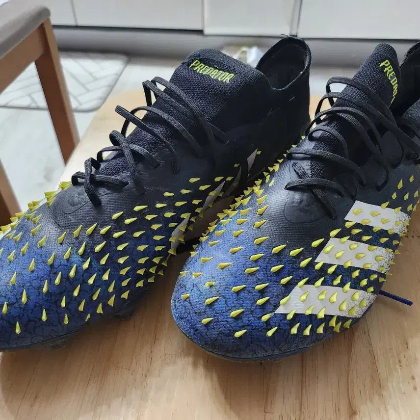 [BUNJANG] Adidas Predator Freak .1 FG 265mm Black/Blue Football Boots / 프레데터 프릭.1 FG 265mm