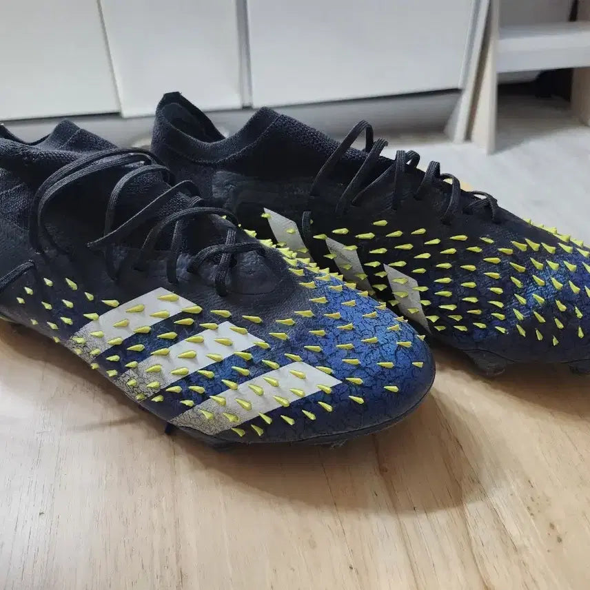 [BUNJANG] Adidas Predator Freak .1 FG 265mm Black/Blue Football Boots / 프레데터 프릭.1 FG 265mm