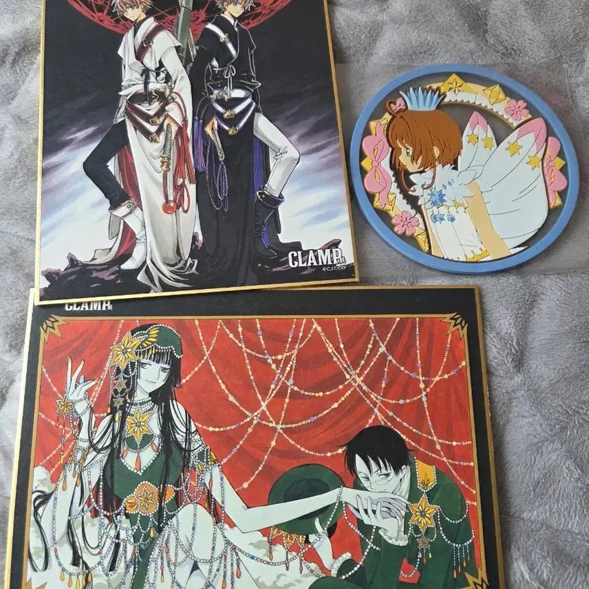 [BUNJANG] CLAMP Tsubasa xxxHOLiC Mini Shikishi Sakura Set / 클램프전 츠바사 xxx홀릭 미니 색지 사쿠라