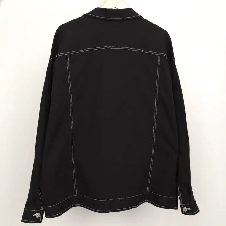 [BUNJANG] [새상품] 5XL-6XL 남자 블랙 데님 스티치 자켓 (가슴단면 72cn / [새상품] 5XL-6XL 남자 블랙 데님 스티치 자켓 (가슴단면 72cn