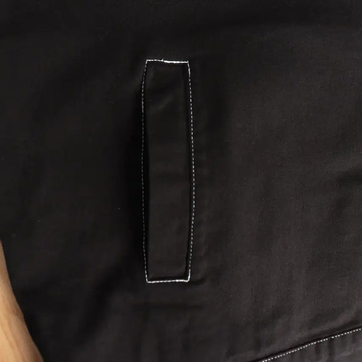 [BUNJANG] [새상품] 5XL-6XL 남자 블랙 데님 스티치 자켓 (가슴단면 72cn / [새상품] 5XL-6XL 남자 블랙 데님 스티치 자켓 (가슴단면 72cn