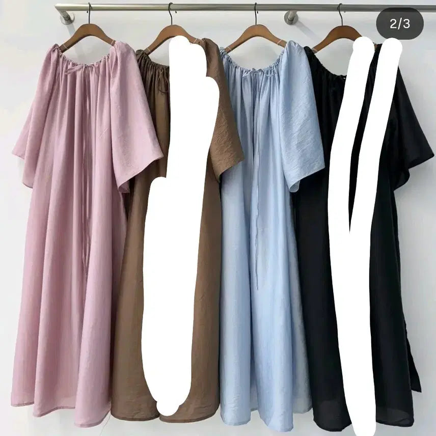 [SOLD OUT] 오버포유 소프트 원피스 인디핑크 , 소라 두컬러
